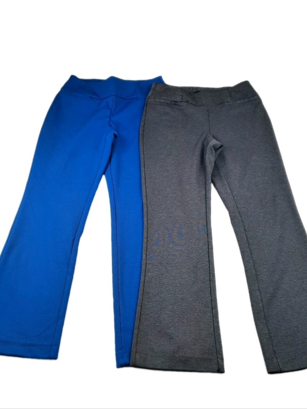 Lot Of 2 New York & Co Knit Stretch Pull On Pants Bootcut Midrise Size M Average